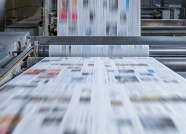 Newsprint paper for newspaper printing and publication houses